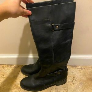 Black tall boots
